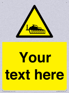 Custom warning grounding cruiser on lock cill